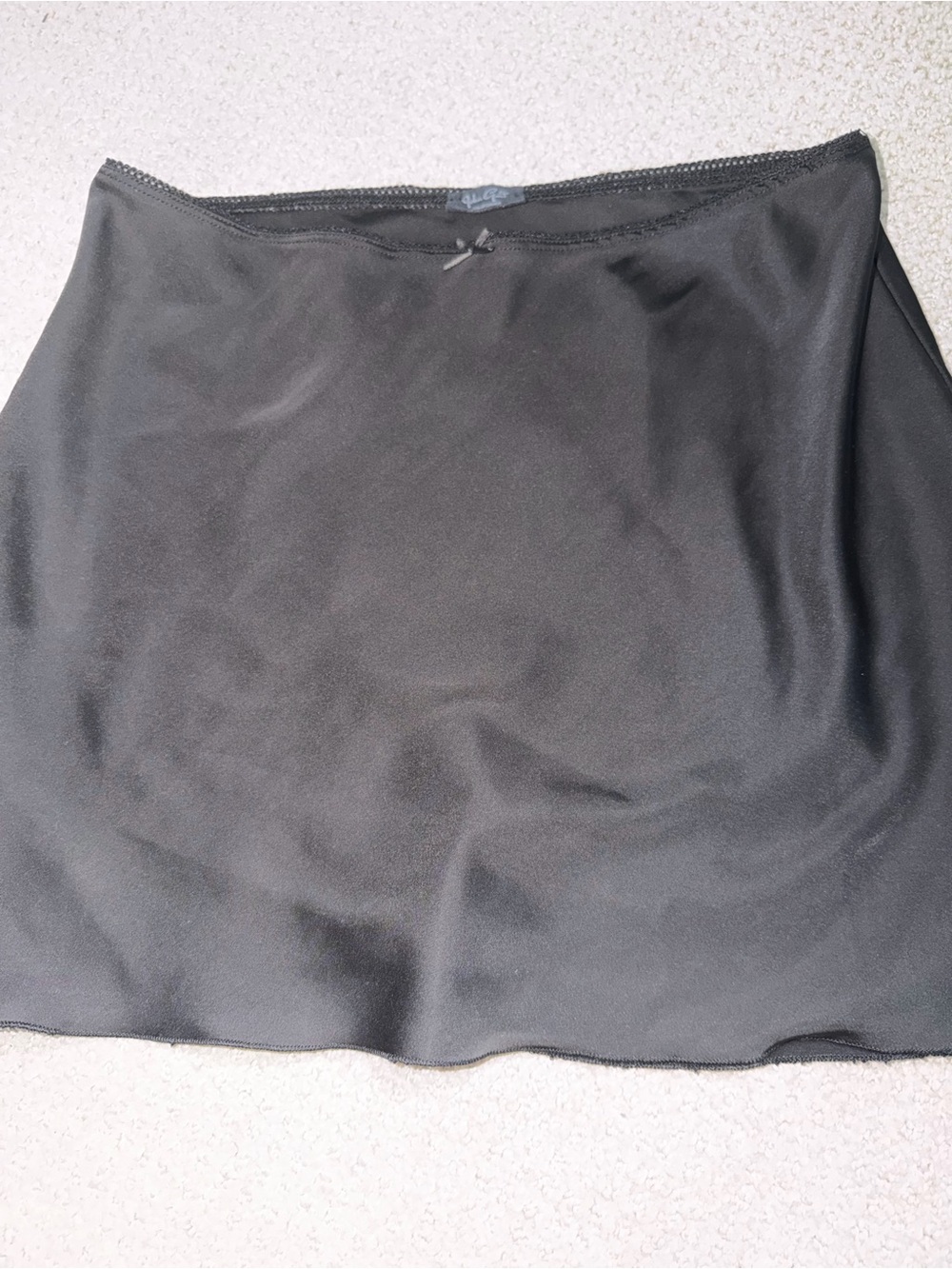 Brandy Melville Black Mini Slip Skirt